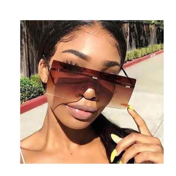 Elegant Menwomen Pc Lens Oversized Square Matrix Sunglasses