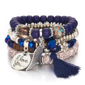 Fashion bead bracelet tassel