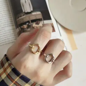 O Shape Oval Geometric Rings