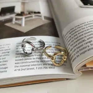 O Shape Oval Geometric Rings