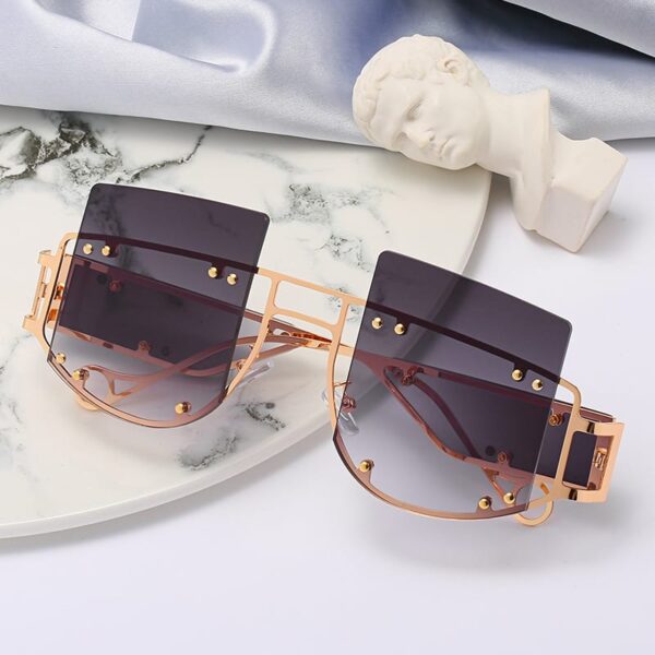 Oversized Square Sun Glasses Fashion UV400