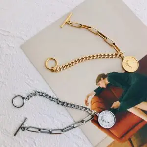 Portrait Coin Chain Bracelets