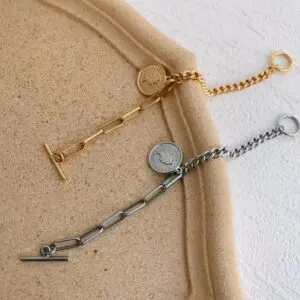 Portrait Coin Chain Bracelets