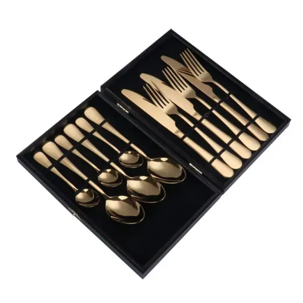 Stainless Steel Gold Cutlery Set