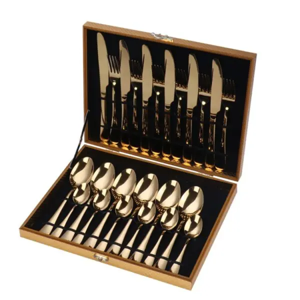 Stainless Steel Gold Cutlery Set