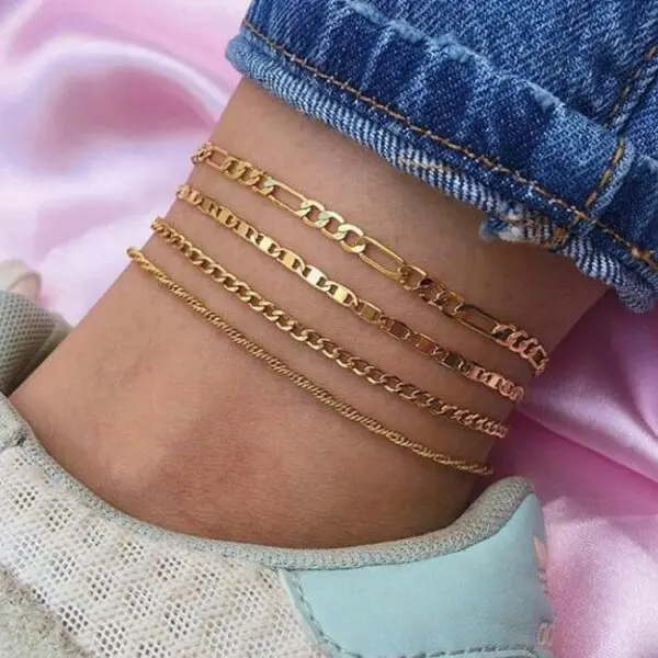 Fashion gold/silver anklet for women