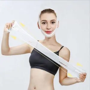 Breathable V Face Cheek Lift Up Band Reduce Double Chin Belt