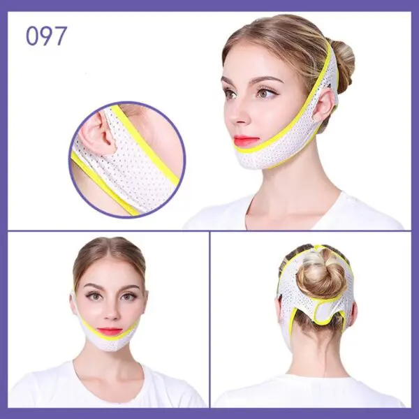 Breathable V Face Cheek Lift Up Band Reduce Double Chin Belt