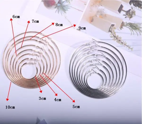Fashion 100 mm Big Hoop Earrings