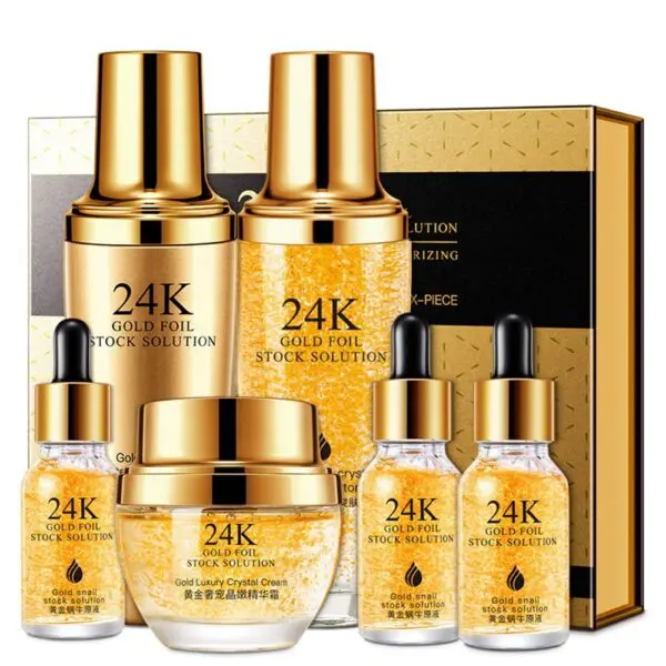 Professional Moisture anti-wrinkle 24K Gold Hyaluronic Acid Essence Set