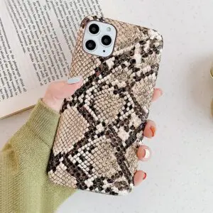 Scrub Snake Skin PU Leather Cases