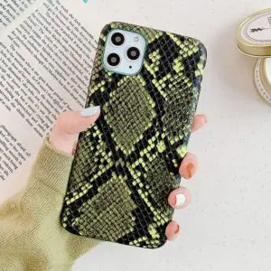 Scrub Snake Skin PU Leather Cases