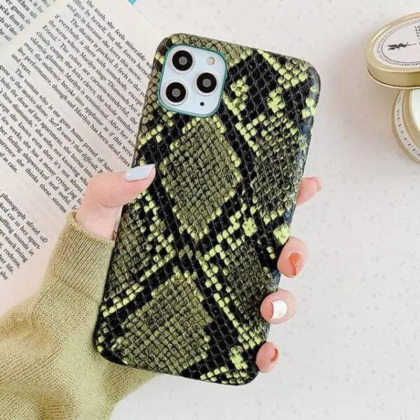 Scrub Snake Skin PU Leather Cases