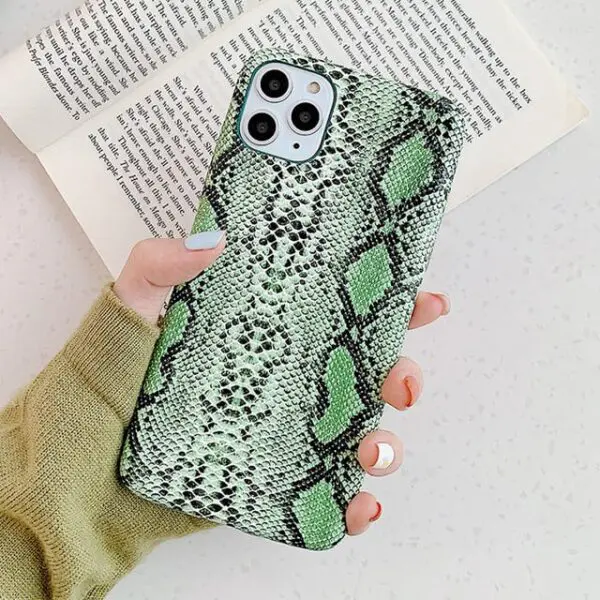 Scrub Snake Skin PU Leather Cases