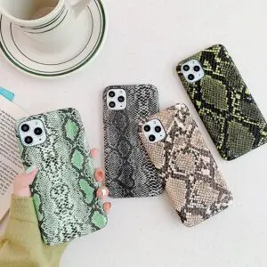 Scrub Snake Skin PU Leather Cases