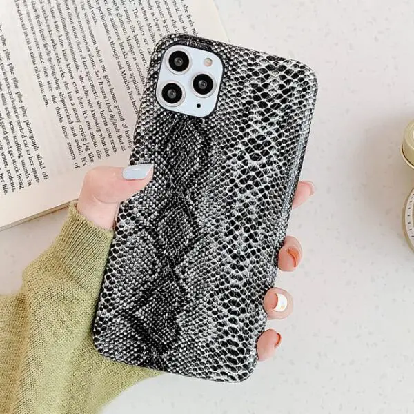 Scrub Snake Skin PU Leather Cases