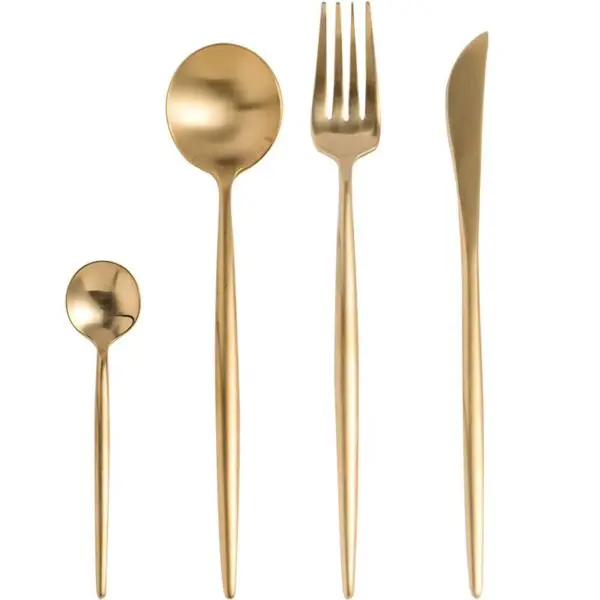 Stainless Steel 4 Piece Rose Gold