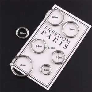 Stainless steel thickened earrings