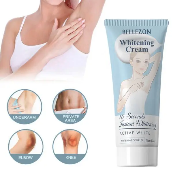 Best skin whitening cream for armpit, legs, knees, neck and body.