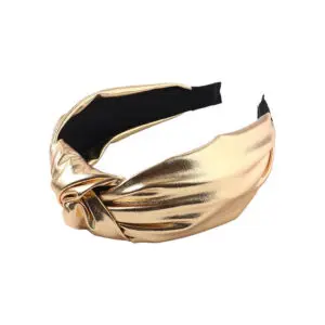 2020 Fashionable Bright Color PU Knot Wide Acrylic Women Hair Band