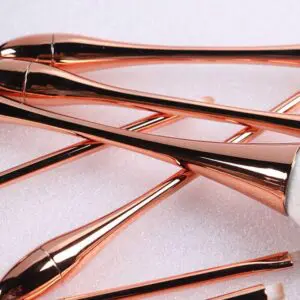 Gold Slim Waist 10pcs make up brushes luxury professional with brush bag