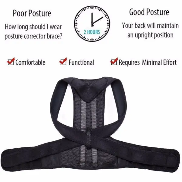High Quality Back Posture Corrector/ Back Shoulder Lumbar Brace Spine Support Belt