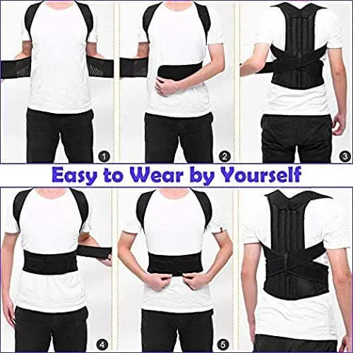 High Quality Back Posture Corrector/ Back Shoulder Lumbar Brace Spine Support Belt