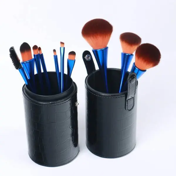 High quality makeup brush 10pcs colorful slim waist makeup brushes set for facial cosmetic