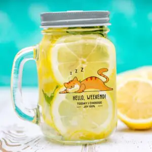 Hot Sale Summer Sublimation Glass Jar