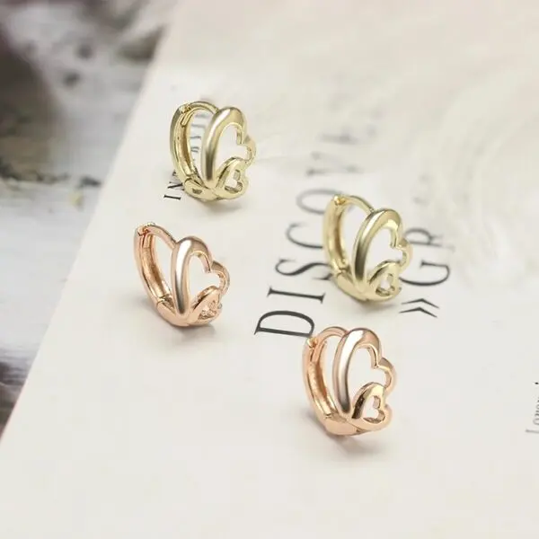 Jewelry champagne gold Plated brass Fashion Earrings