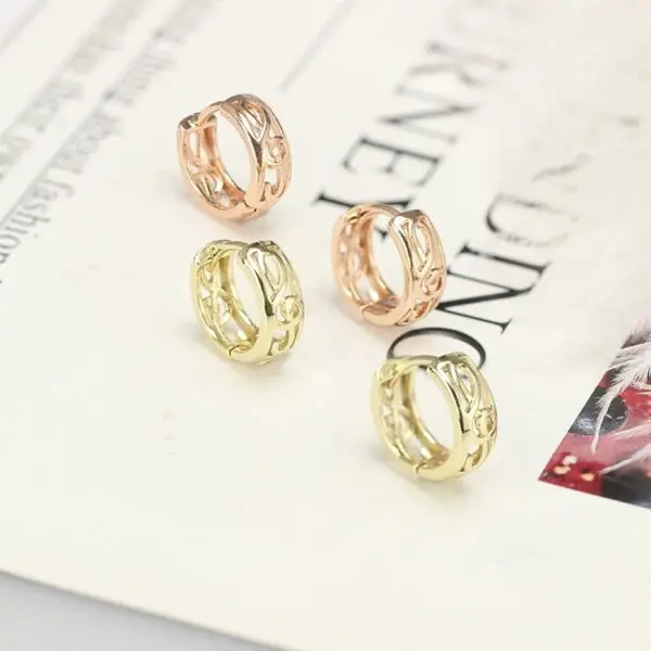Jewelry champagne gold Plated brass Fashion Earrings