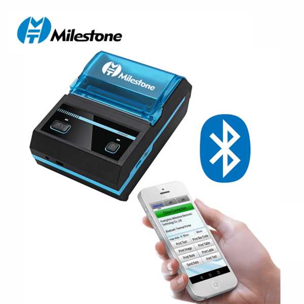 MHT-P5801 Milestone mini portable Bluetooth thermal printer photo receipt bill printer