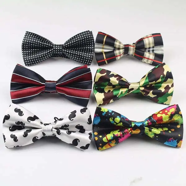 Men's Bow Tie High Quality Flexible Bowtie Smooth Necktie Soft Matte Butterfly Decorative Pattern Solid Color Ties