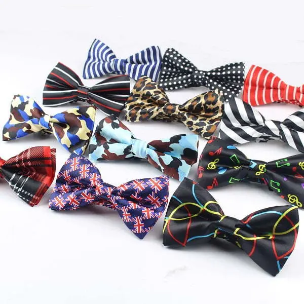 Men's Bow Tie High Quality Flexible Bowtie Smooth Necktie Soft Matte Butterfly Decorative Pattern Solid Color Ties