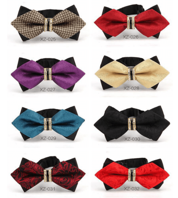 Men's Bow Ties Adjustable Pre-tied bowties for Boys Man in Gift Box