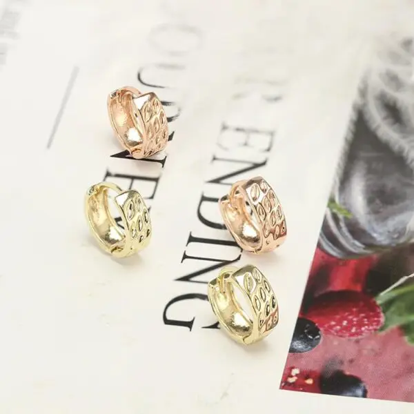 New Trend 14k champagne Jewelry Gold Plate Earrings