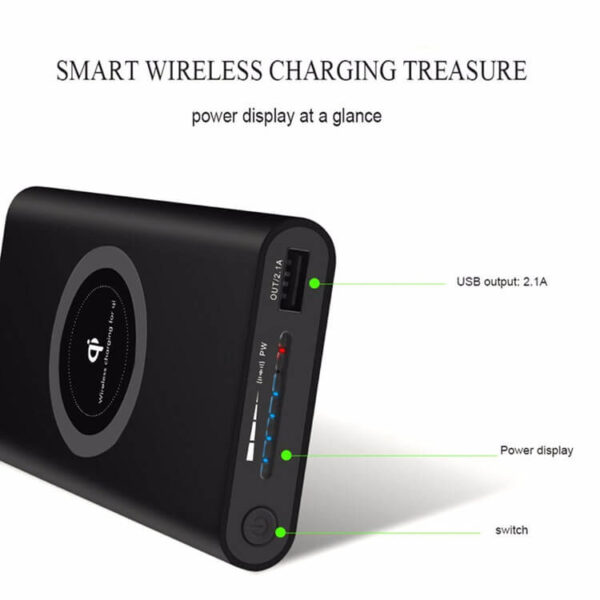 New Wireless Power Bank 20000mAh Portable Charger Ultra Thin External Battery for All Type Cell Phones