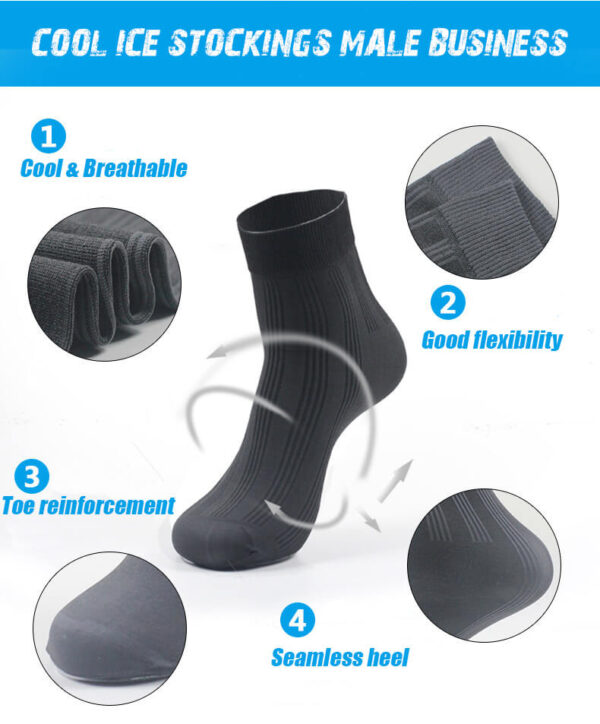 Organic Bamboo Fiber Ankle Socks For Men