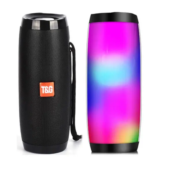 Portable Blue tooth Speaker Wireless Mini LED Colorful Light Speaker