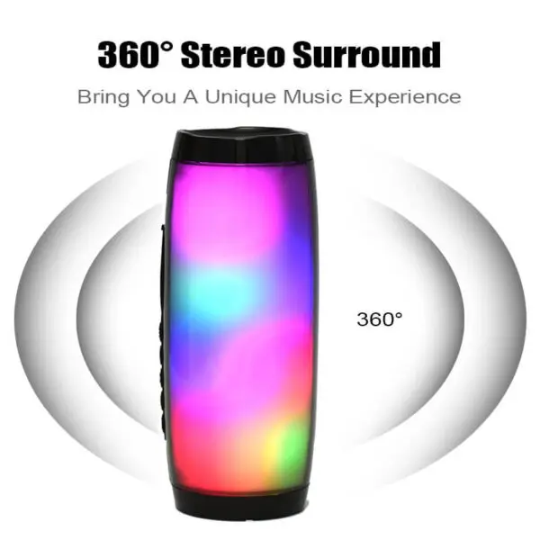 Portable Blue tooth Speaker Wireless Mini LED Colorful Light Speaker