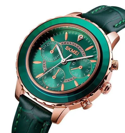Skmei 1704 large display  fashion watch  vintage style for women watch