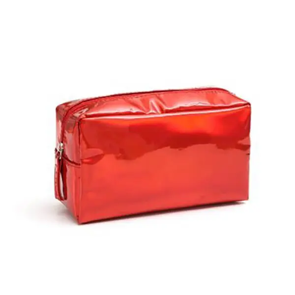 The New Square Pu Laser Simple Portable Large-Capacity Storage Waterproof Colorful Wash Cosmetic Bag