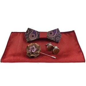 Wooden bow tie gift set for men - Image 2