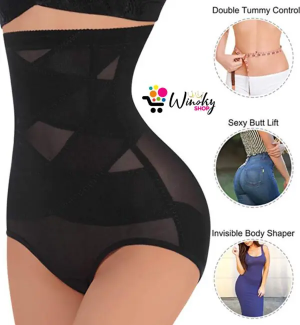 Women High Waist Underwear Shaper Girdles Light Mesh Tummy & Waist Control - Image 2