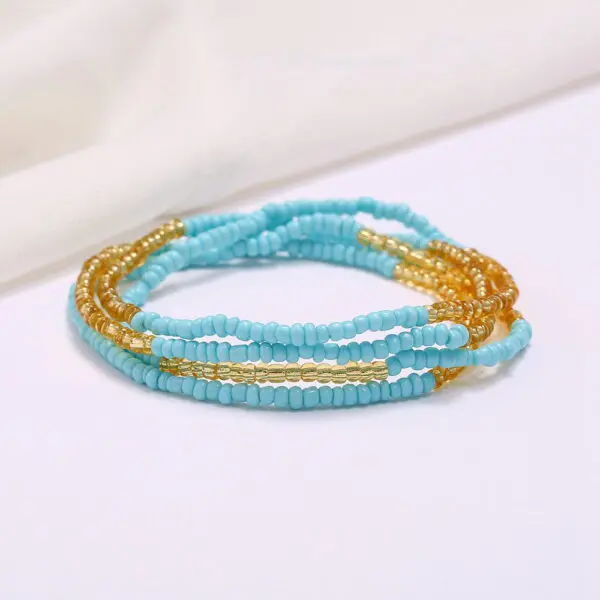 Custom African Ghana Bohemian Multi Layer Waist Beads Set