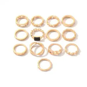 Fashion Gold Rings Set For Women