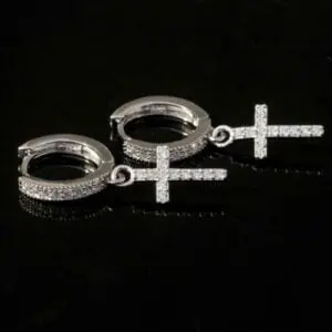 Fashion Stud Religious Punk Jewelry Cross Earring For Men & Women