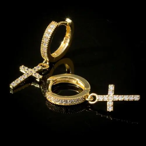 Fashion Stud Religious Punk Jewelry Cross Earring For Men & WomenFashion Stud Religious Punk Jewelry Cross Earring For Men & Women