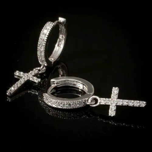 Fashion Stud Religious Punk Jewelry Cross Earring For Men & Women