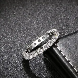 Luxury Zirconia Unique Round Wedding, Engagement Ring For Women